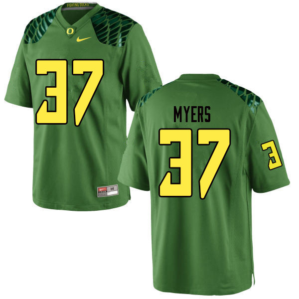 Men #37 Dexter Myers Oregn Ducks College Football Jerseys Sale-Apple Green